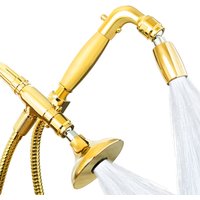 4-Way Combo Kit - Handheld with HALF DOME® Shower Heads - Polished Brass - Standard Grip - with Trickle Valve