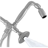 3-Way Combo Kit - Handheld with HALF DOME® Shower Head - Chrome - Standard Grip - No Trickle Valve