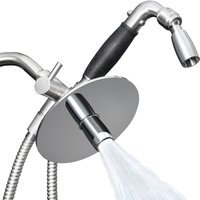 STEELHEAD® 3-Way Combo Kit - Handheld with Reflections™ Shower Head - Forever™ Rubber Grip - with Trickle Valve