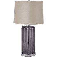 Click to view product details and reviews for Alberta Metallic Glass Lamp With Velvet Shade. Click to view product details and reviews for Alberta Metallic Glass Lamp With Velvet Shade.