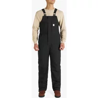 Men's Loose Fit Duck Insulated Canvas Bib Overalls
