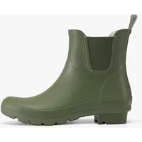 Women's Solid-Color Waterproof Rubber Rain Boots