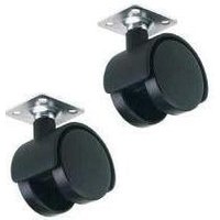 Twin Wheel Castors (Pair)