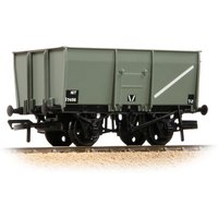 Branchline 16T Steel Slope-Sided Mineral Wagon Rivetted Doors BR Grey OO Gauge