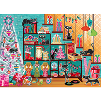 Cobble Hill Christmas Cats 1000 Piece Jigsaw