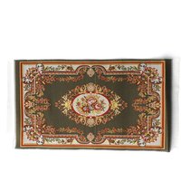 Green Victoria Rug for 12th Scale Dolls House