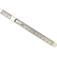 Expo 6" Stainless Steel Pocket Rule With Clip