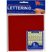 Vinyl Lettering Gloss Red - 3mm