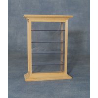 Bare Wood Shelf Display Cabinet for 12th Scale Dolls House