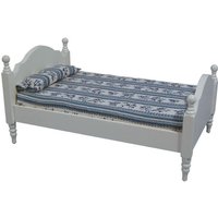 White Single Bed for 12th Scale Dolls House