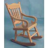 Pine Kitchen Rocking Chair for 12th Scale Dolls House