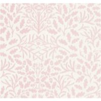 Pink and White Acorn Wallpaper for 12th Scale Dolls House
