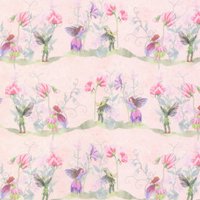 Pink Fairies Wallpaper for 12th Scale Dolls House