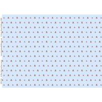 Block and Bear Blue Nursery Wallpaper 297mm x 420mm for 1/12 Scale Dolls House