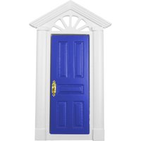 Painted Blue Wooden Skylight Door for 12th Scale Dolls House