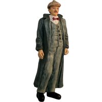 Gent in Long Coat with Red for 12th Scale Dolls House