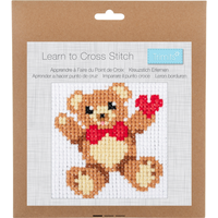 Trimits Teddy Bear Counted Cross Stitch Kit