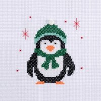 Trimits Festive Penguin Mini Counted Cross Stitch Kit