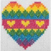 Trimits XSTITCH HEART - Counted Cross Stitch Kit: Heart