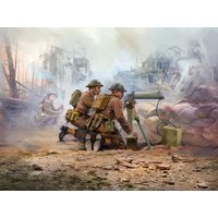 ICM 1/35 Scale WWII British Vickers MG Crew (Vickers MG & 2 Figures) Model Kit