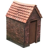 Scale Model Scenery Privy/Outhouse (Pack of 2) OO Gauge