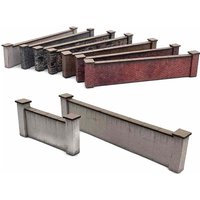 Scale Model Scenery Modular Industrial Red Brick Wall OO Gauge