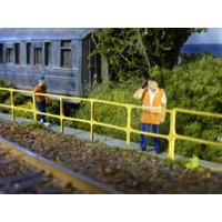 Scale Model Scenery Laser Cut Tube Clamp Style Safety Railings OO Gauge