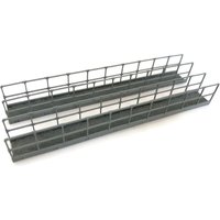 Scale Model Scenery Extra Long Laser Cut Industrial Walkways With Railings OO Gauge