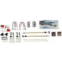 Amati 1/10 Scale Riva Aquarama Italian Runabout Quality Model Kit - Motor & Transmission Set