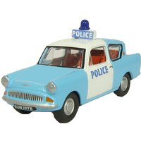 Oxford Diecast 1/76 Scale Ford Anglia Police Panda Car Die Cast Model