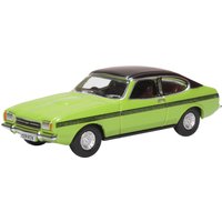 Oxford Diecast 1/76 Scale Ford Capri MkII Lime Green Die Cast Model