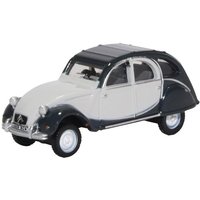 Oxford Diecast 1/76 Scale Citroen 2CV Charleston Cormorant Grey Midnight Grey Die Cast Model