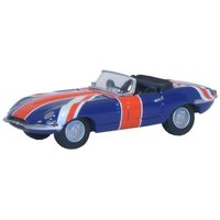 Oxford Diecast 1/76 Scale Jaguar E Type Union Jack Die Cast Model