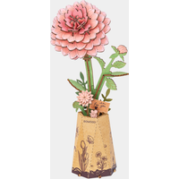 Rowood Pink Dahlia Wooden Model Kit