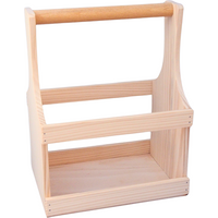 Hofmeister 36% Rabatt auf Flaschenträger aus Holz für 6 Bierflaschen 29 x 23 x 16 cm 4060955028678