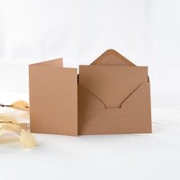 Hofmeister 13% Rabatt auf braune Faltkarte mit DIN A6 Briefumschlag