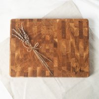 Hofmeister 12% Rabatt auf gravierten Hackblock aus Eichenholz 40 x 30 x 4 cm