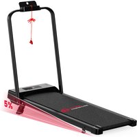 2 in 1 Folding Treadmill Under Desk Electric Treadmill 1-10KM/H Walking Jogging Machine for Home Office Black