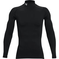 UNDER ARMOUR COMPRESSION LONG SLEEVE GOLF MOCK BASE LAYER - BLACK
