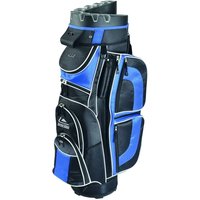 LONGRIDGE PRO CART 15 WAY DIVIDER GOLF TROLLEY BAG - BLUE / BLACK +FREE GIFT