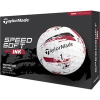 TAYLORMADE SPEEDSOFT INK GOLF BALLS - RED