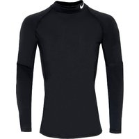 NIKE DRI-FIT LONG SLEEVE MOCK BASE LAYER - BLACK