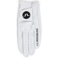 J.LINDEBERG RON LEATHER GOLF GLOVE - WHITE