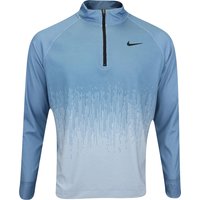 NIKE DRI-FIT ADVANCE TOUR HALF ZIP JUMPER - AEGEAN STORM