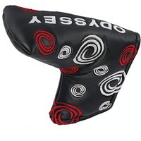 ODYSSEY SWIRL SILVER BLADE HEADCOVER - BLACK