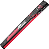 JUMBOMAX JUMBOFLAT™ 13" COUNTER BALANCE GOLF PUTTER GRIP - BLACK / RED