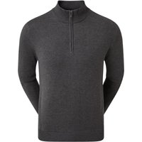 FOOTJOY 2026 WOOL BLEND LINED 1/2 ZIP GOLF PULLOVER 90212 - HEATHER CHARCOAL