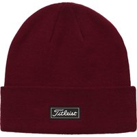 TITLEIST 2026 CHARLESTON CUFF KNIT BEANIE HAT - BURGUNDY