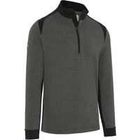 CALLAWAY 2026 SOFT TOUCH BLOCKED 1/4 ZIPPED MIDLAYER - BLACK HEATHER
