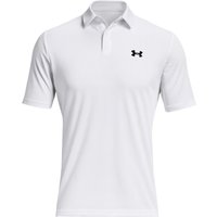 UNDER ARMOUR 2026 MATCHPLAY GOLF POLO SHIRT - WHITE / PITCH GREY